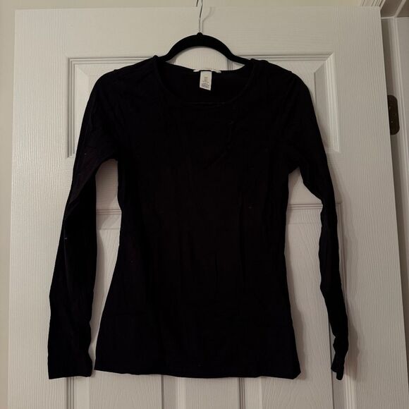 H&M Black Long Sleeve Shirt - Picture 2 of 4